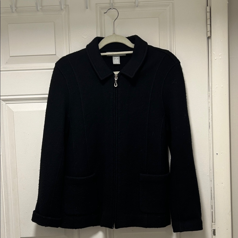 Classic Black Women's Pea Coat
